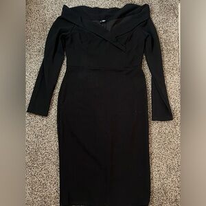 SHEIN black off shoulder dress